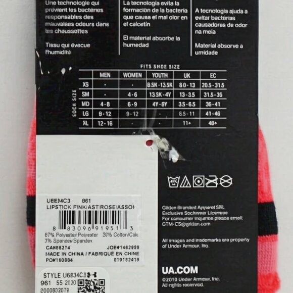 Under Armour UA Lo Training Socks x3 - Picture 2 of 3